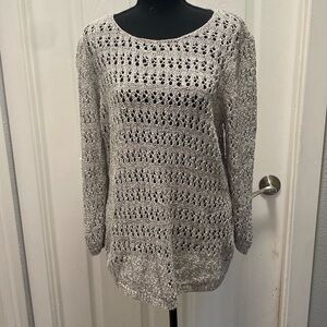 XL Saint Tropez West Key Hole Knit Sweater